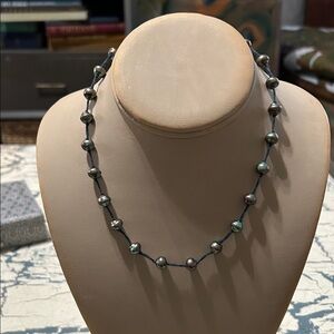 Anne Klein Black Beaded Necklace